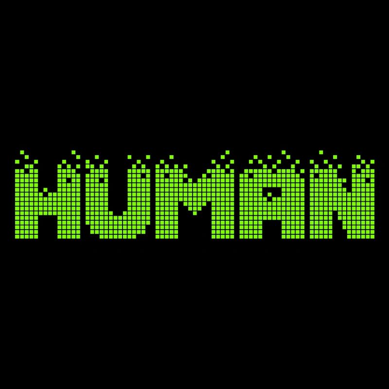 HUMAIN Neon Pixel Glitch