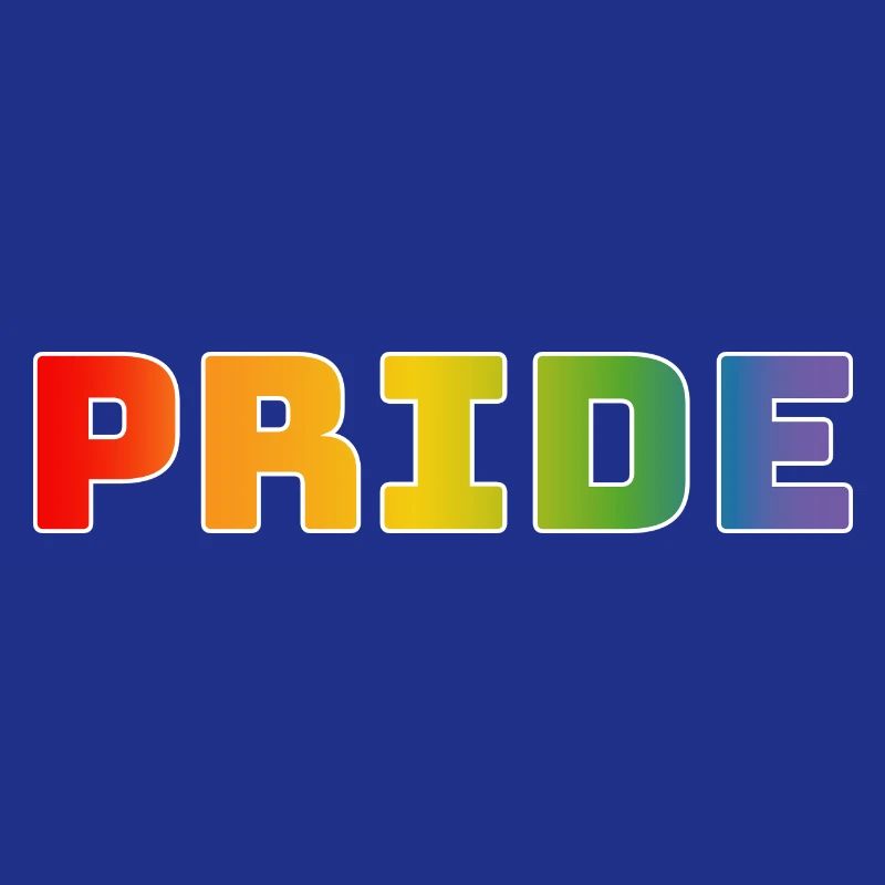 Rainbow pride white