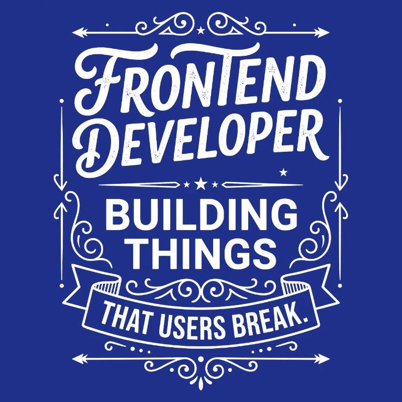 Frontend Entwickler baut Dinge