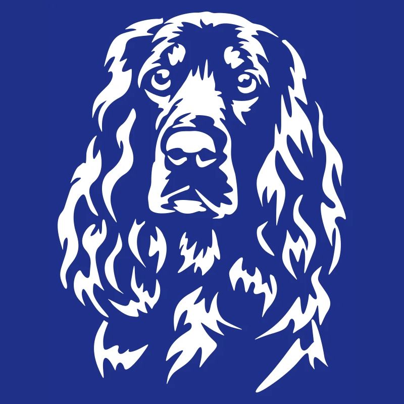 Field Spaniel Head "Black Edition"