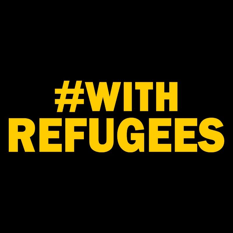 With refugees
