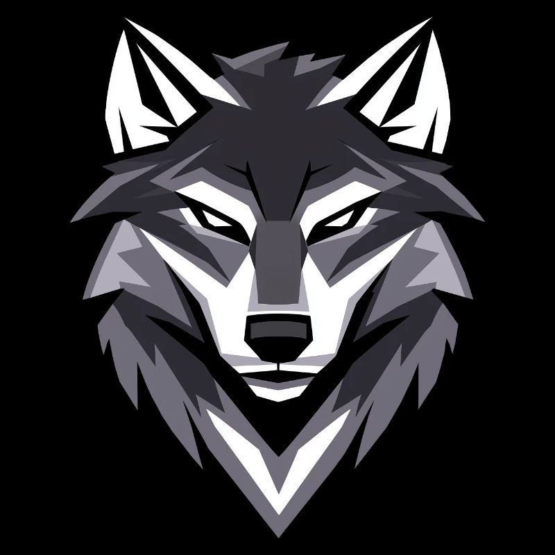 Wolf I Low Poly Art Logo Design