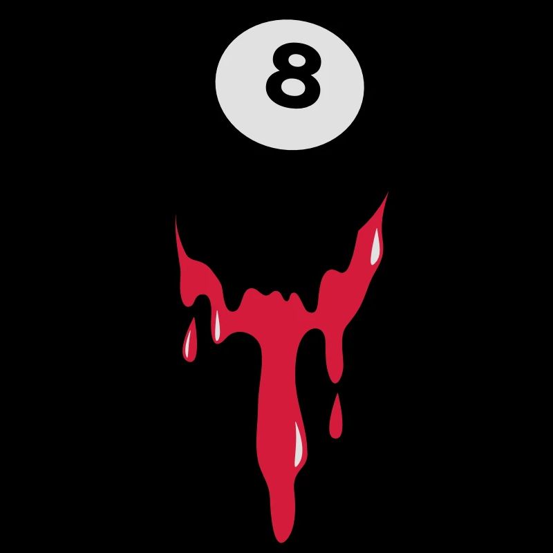 Blutungen aus acht 8-Ball Billard oder Pool