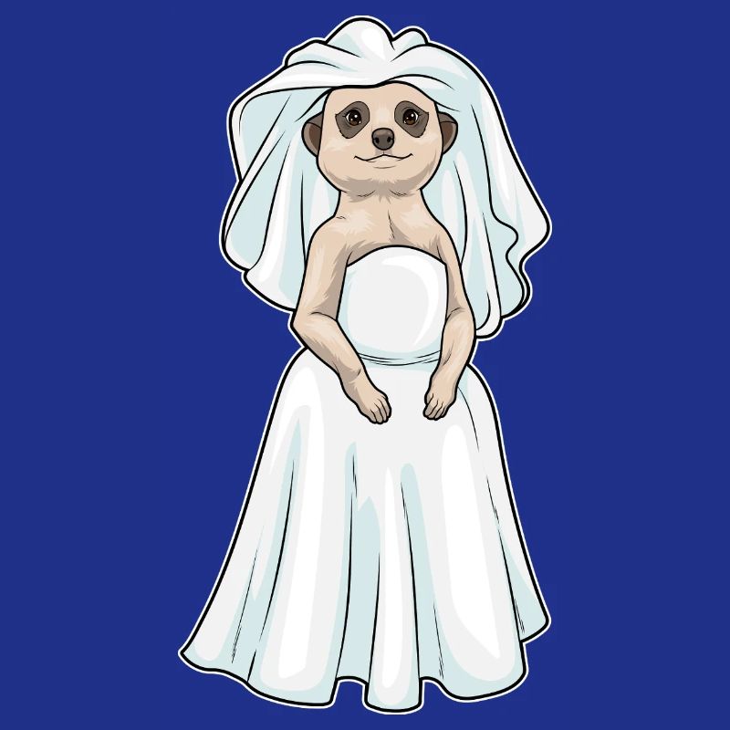 Erdmännchen Braut Schleier Hochzeit