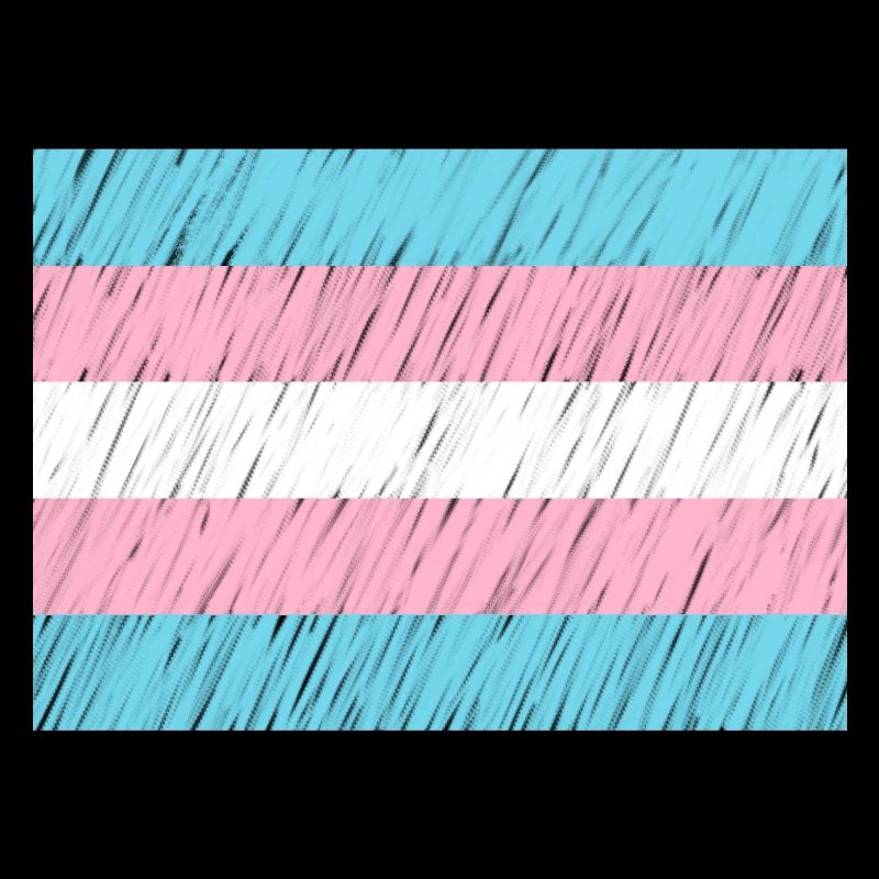 Trans Flag Pattern Transparent