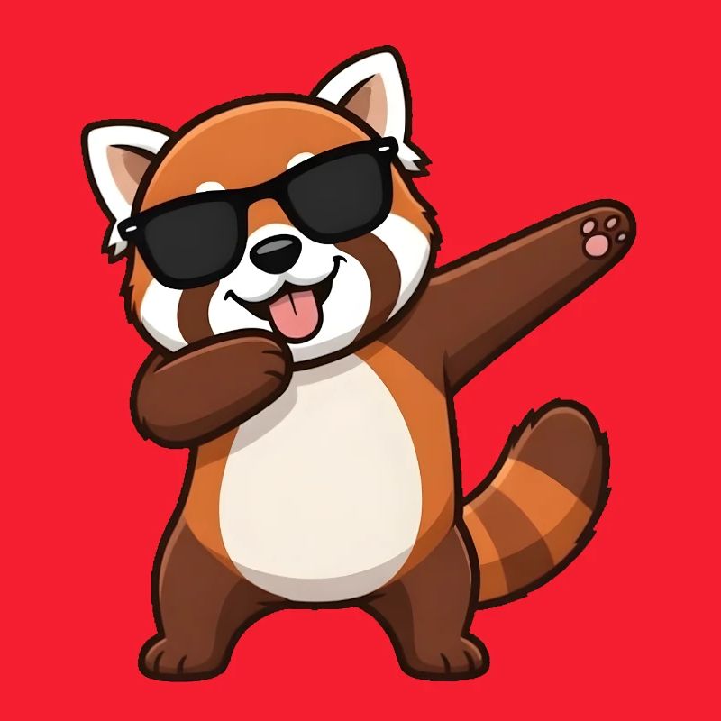 Dabbing Red Panda