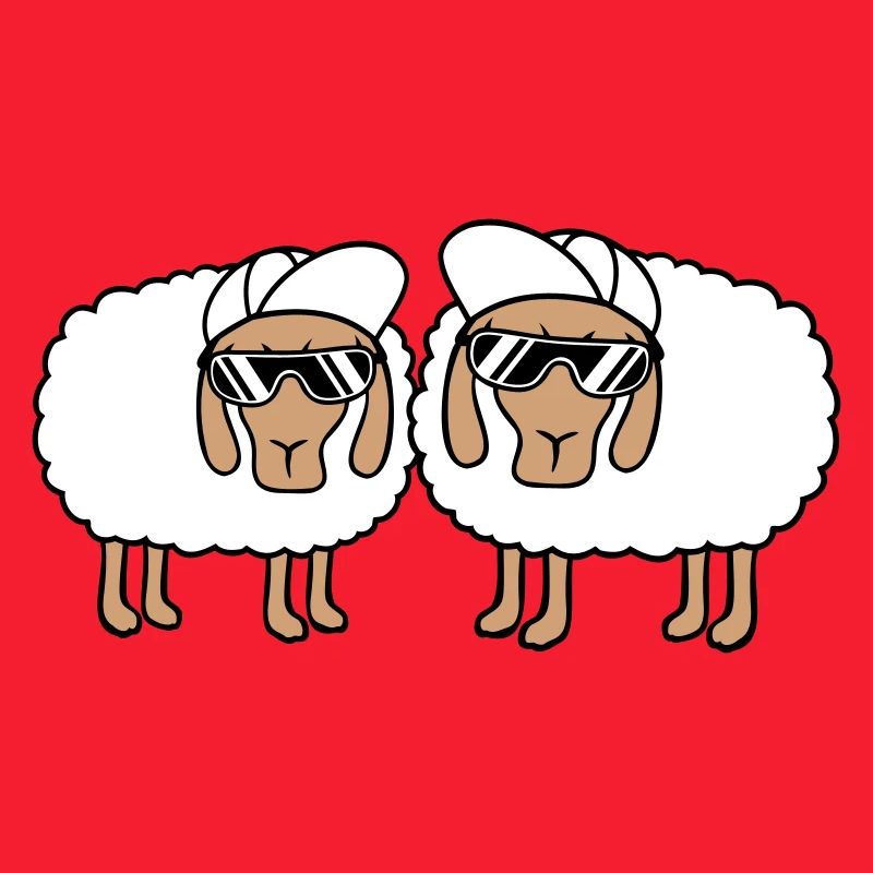 Deux Mouton Lunettes de Soleil 2 Cappy Cap Été Crew