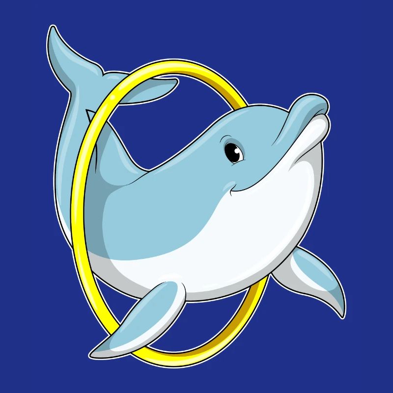 Dolphin with ring