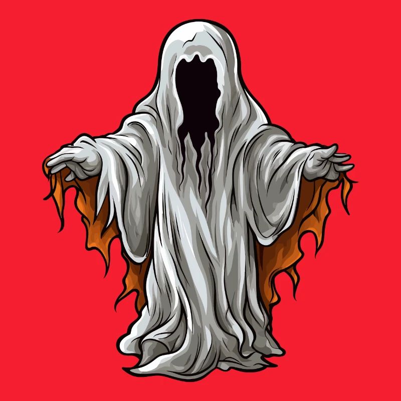 Floating Spooky Halloween Horror Ghost