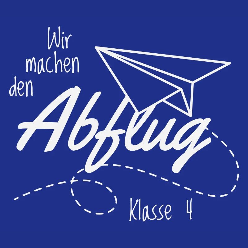 Abschlussshirt Grundschule Abflug