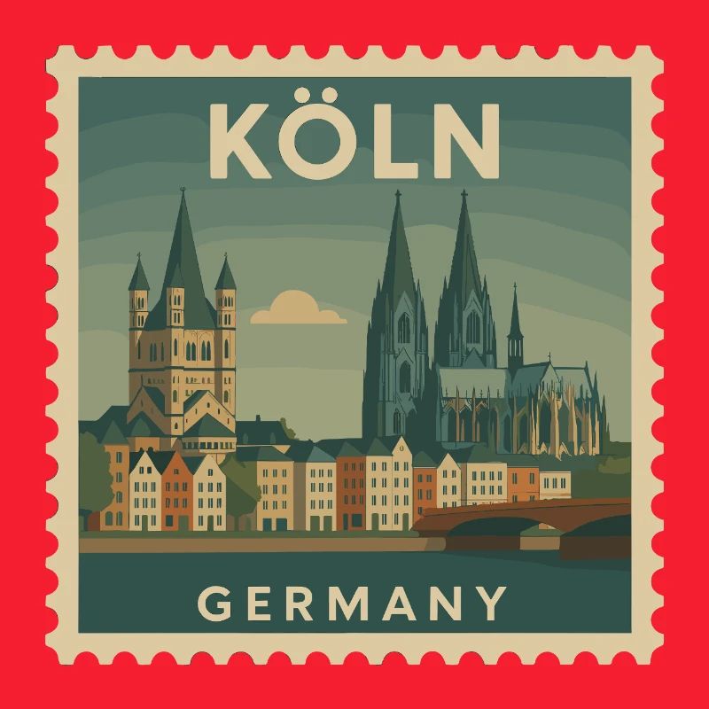 Timbre souvenir de Cologne