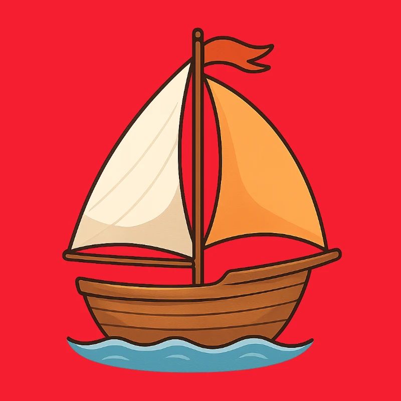 Voilier maritime conception d’aquarelle