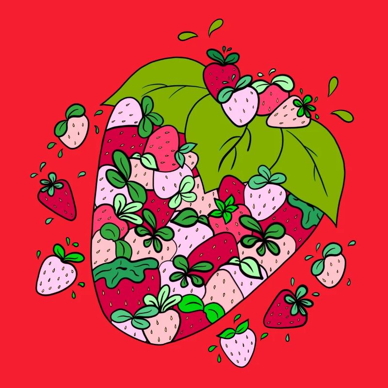 Fruchtige Erdbeeren