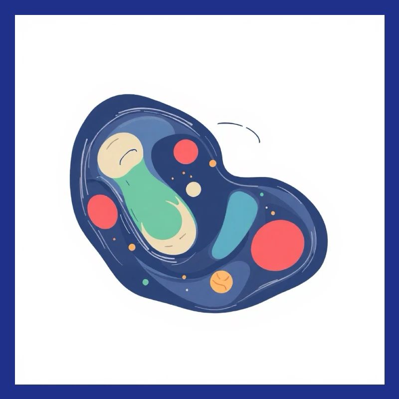 Abstract Cosmos Pattern in Blue