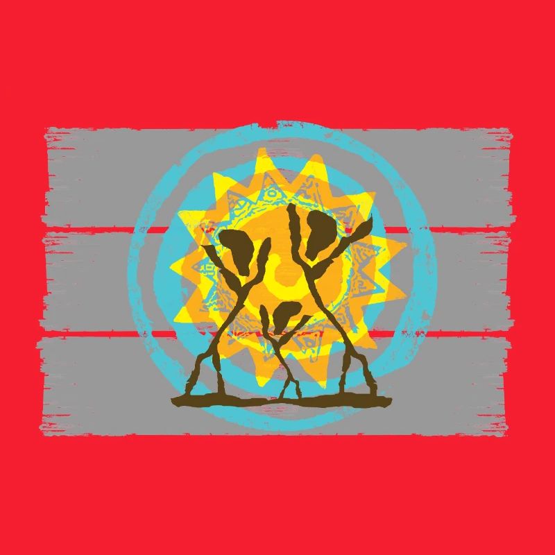 Dancing Silhouettes Sunrise Design