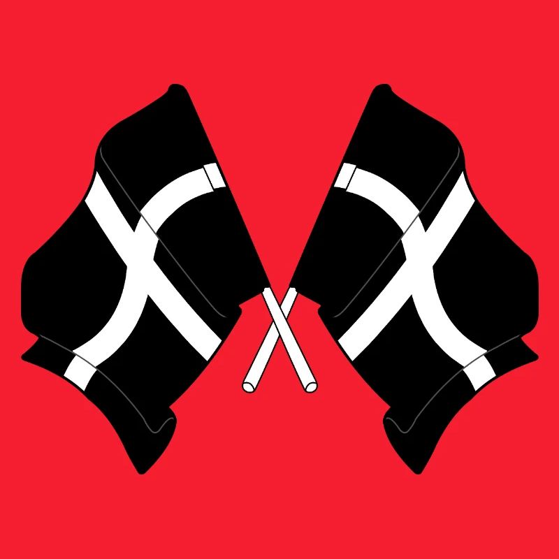 Drapeaux croisés de Cornouailles