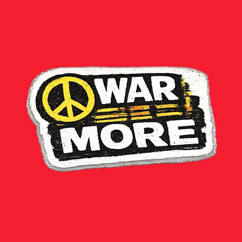 War No More – Sticker Peace & Humanity
