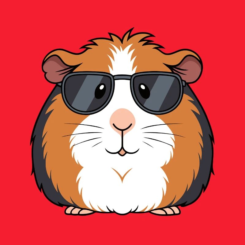 Cochon d'Inde lunettes soleil chic