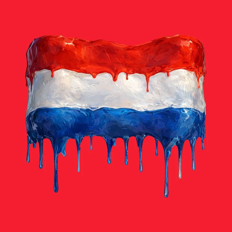 Dripping Dutch flag