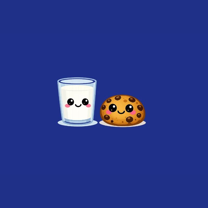 Duo Milk et Cookie Kawaii