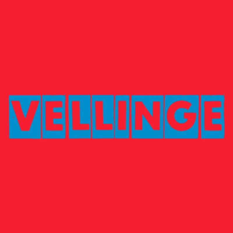 Vellinge – Blue Text Design