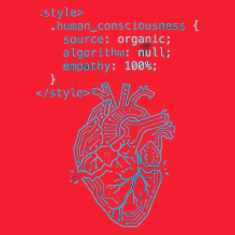 Programmer Heart CSS Code - Tech & Empathy Art