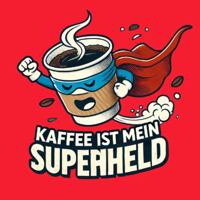 Kaffee Superheld Belebende Kraft