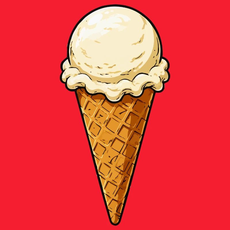 Vanille Eis Kugel