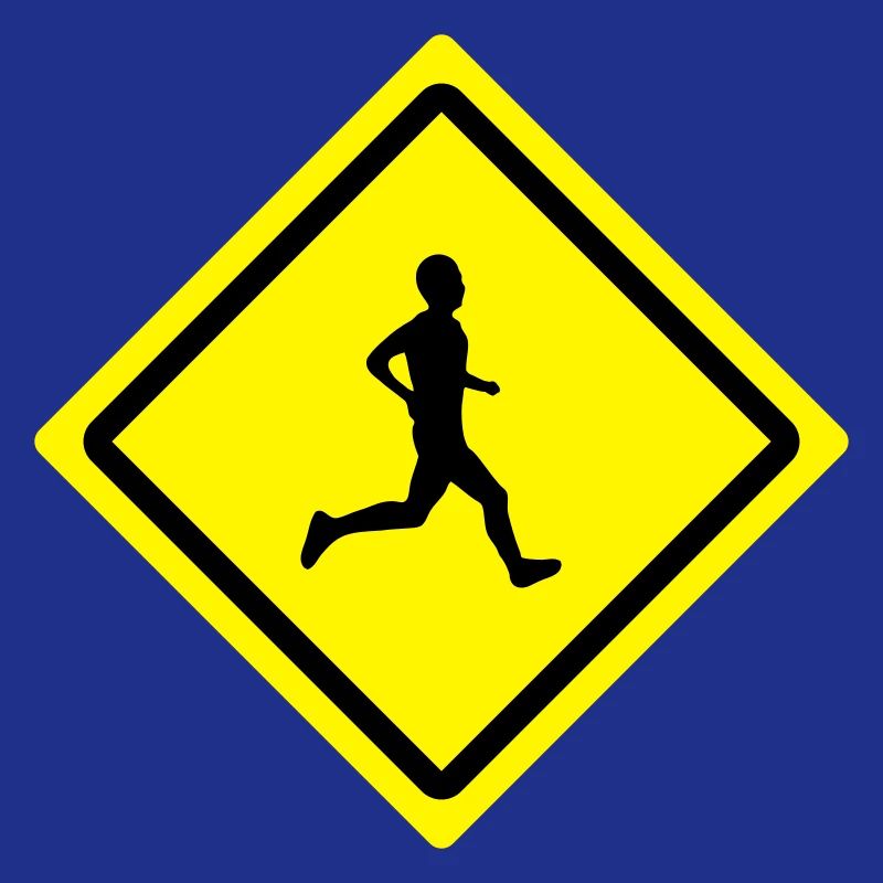 runner roadsign