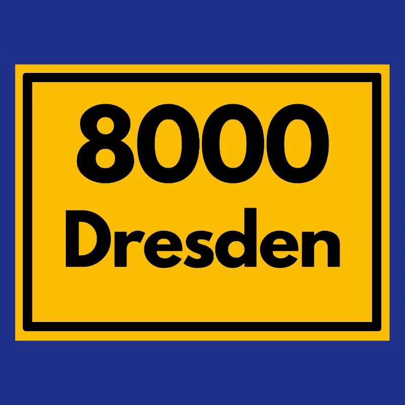 OLD POSTCODE POSTCODE RETRO 8000 DRESDEN ELBE