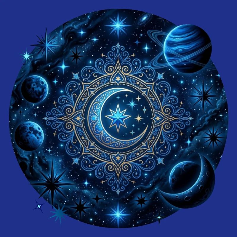 Space Planets Galaxies Stars Moons