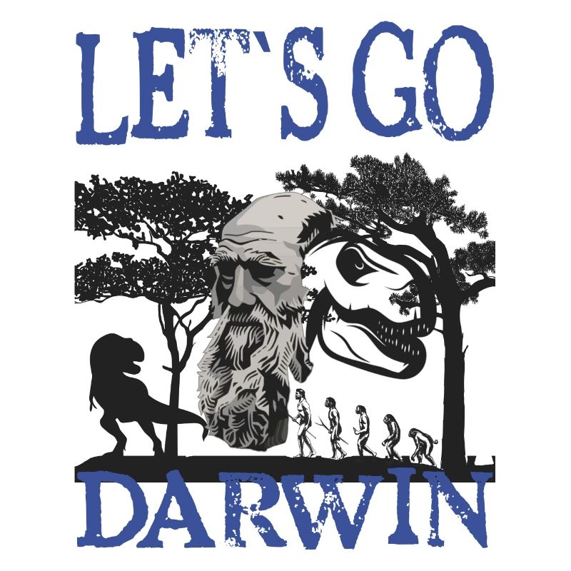 Idée cadeau textile Charles Darwin Evolution