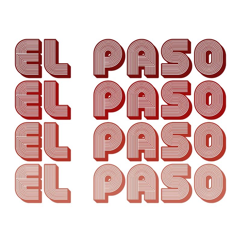 El Paso Block Letters Grid