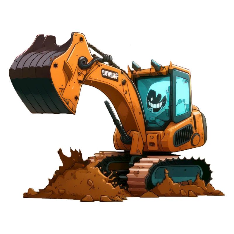Large excavator
