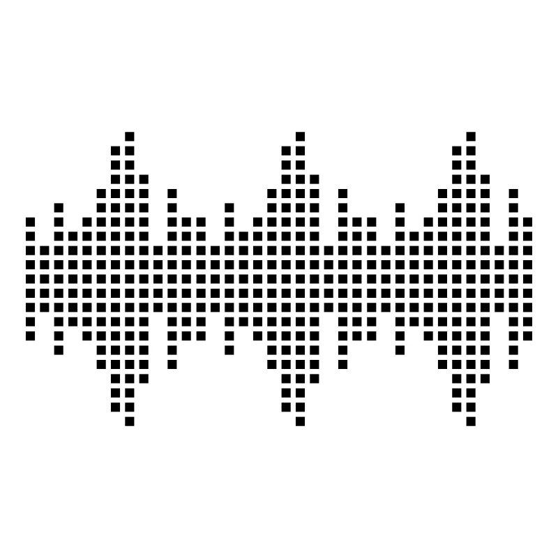 digital waveform frequency grid matrix music