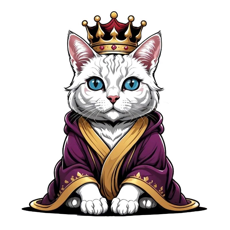 Chat Princesse Reine Chat Cadeau élégant