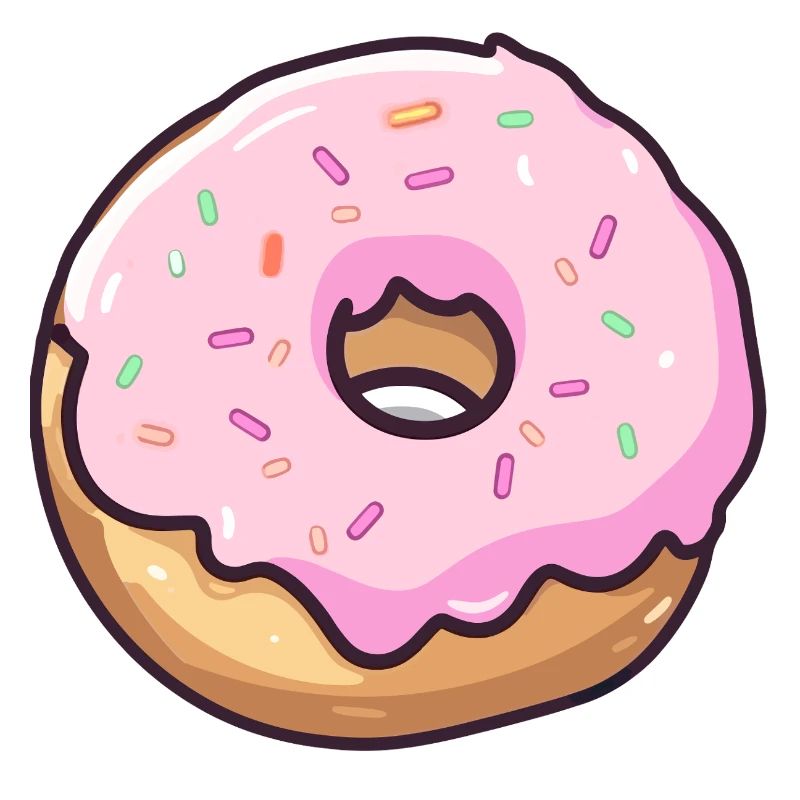 Pinker Zucker Donut