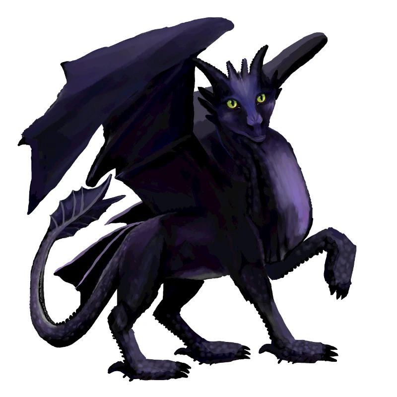 Schwarzer Drache