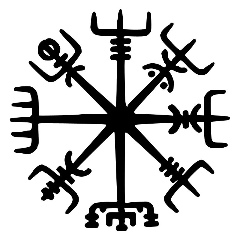 Symbole viking de Vegvisir - Panneaux indicateurs vikings