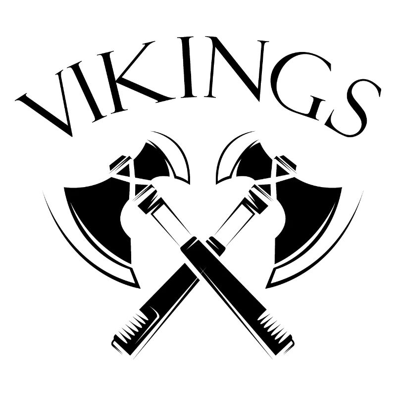 vikings wikinger axt Äxte Nordmann Dänemark Logo