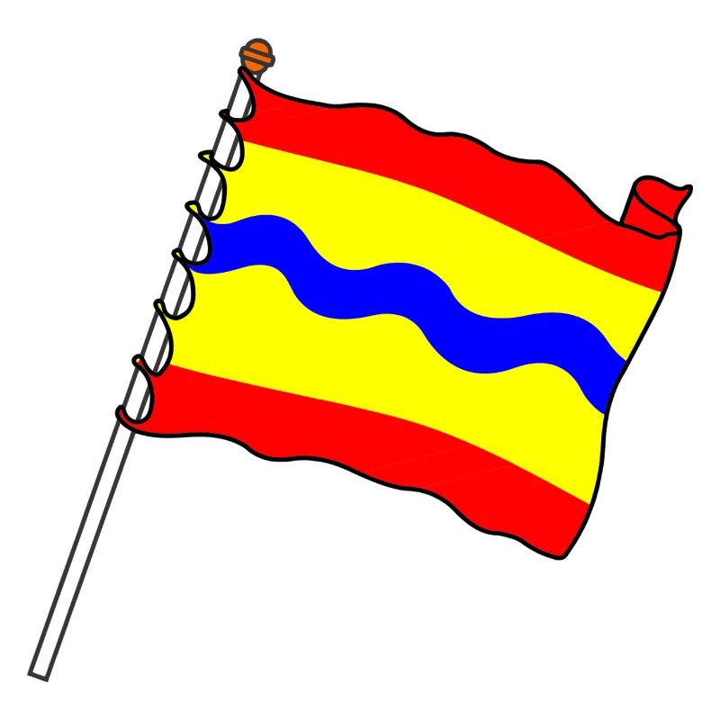 Drapeau Overijssel le drapeau de la province d’Overijselse