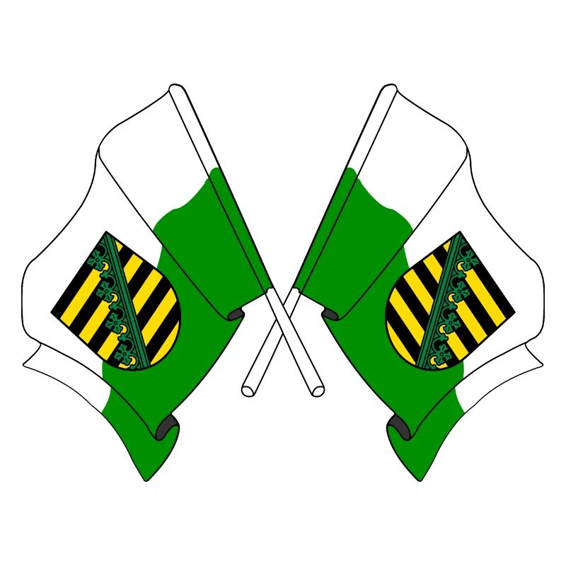 Deux drapeaux de Saxe