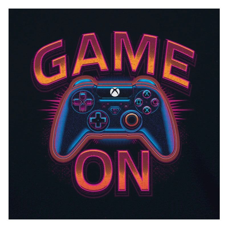 Leuchtender Gaming-Controller mit Neon-Design