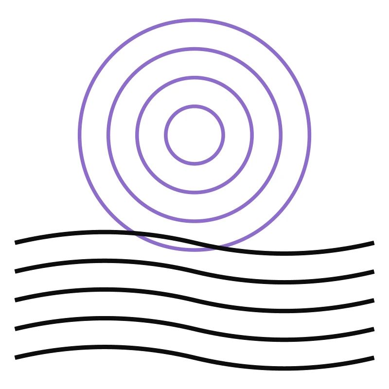 Abstract geometric circle design