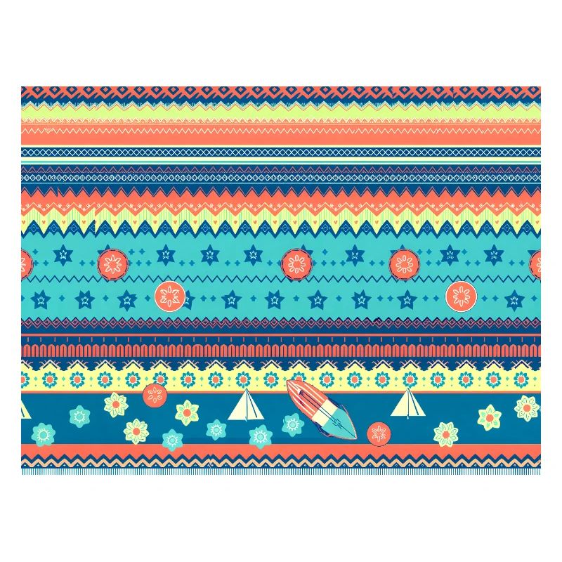 Farbenfroher Boho Wintermuster