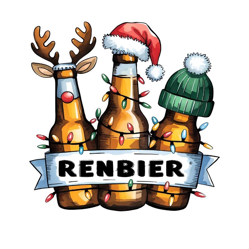 Weihnachtsbier Trio mit Lichtern