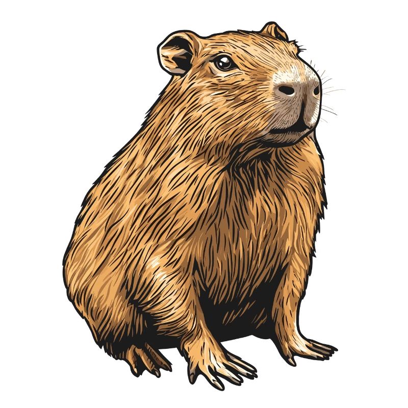 Velvety Capibara Portrait