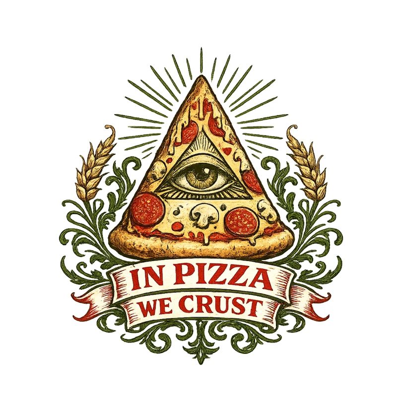 Devise de la Croûte Œil de la Pyramide de la Pizza