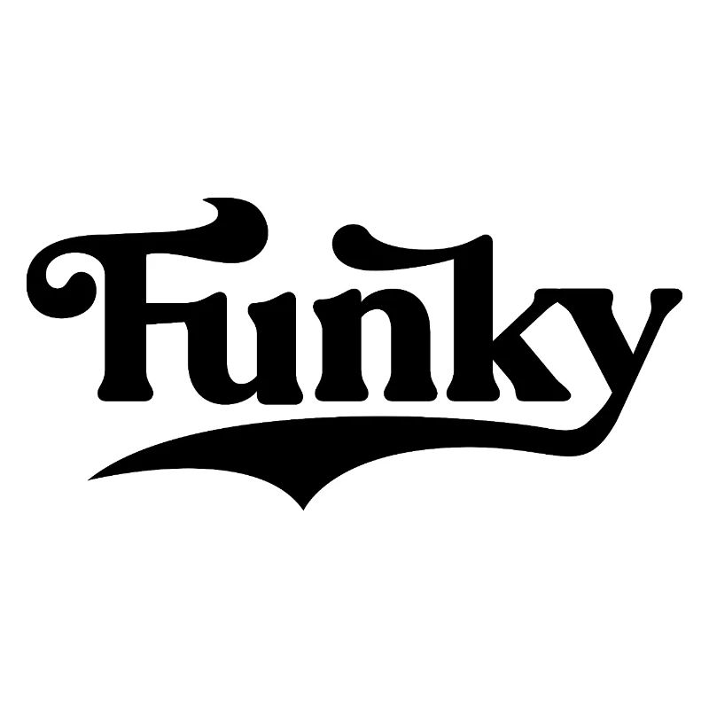 Musique funky Conception typographique audacieuse