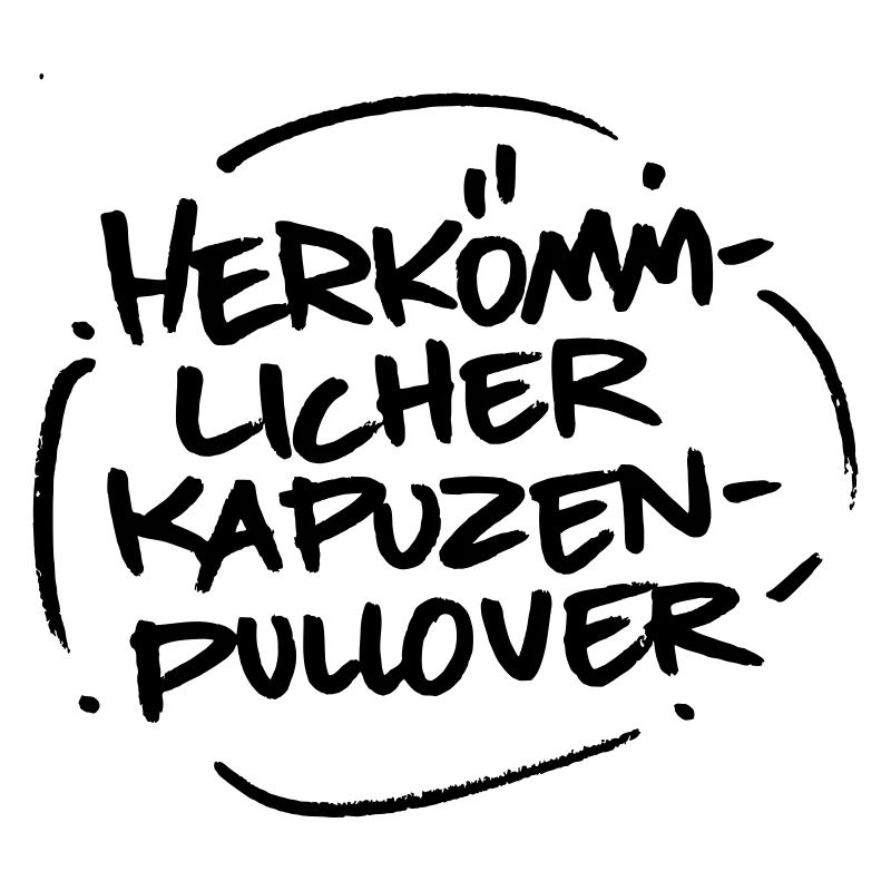 Herkömmlicher Kapuzenpullover